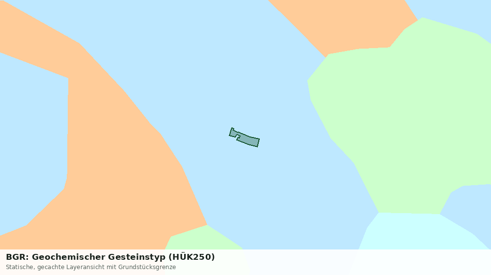 Statische Kartenansicht: BGR: Geochemischer Gesteinstyp (HÜK250)