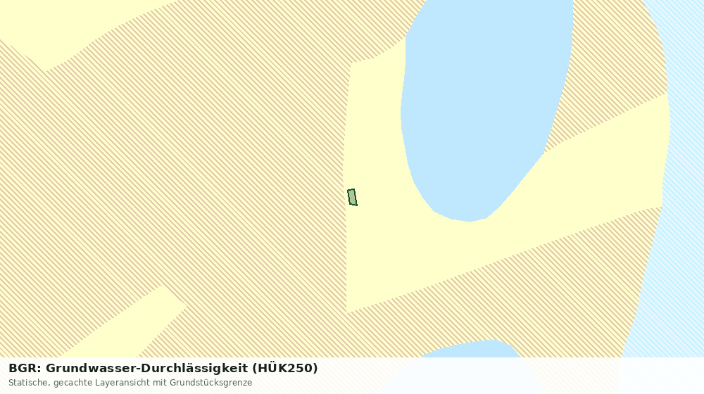 Statische Kartenansicht: BGR: Grundwasser-Durchlässigkeit (HÜK250)