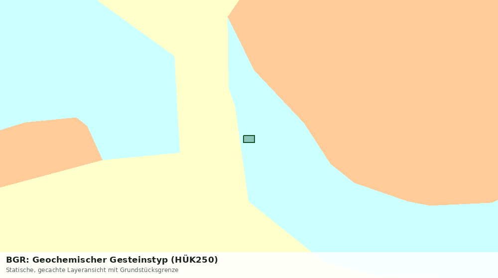 Statische Kartenansicht: BGR: Geochemischer Gesteinstyp (HÜK250)