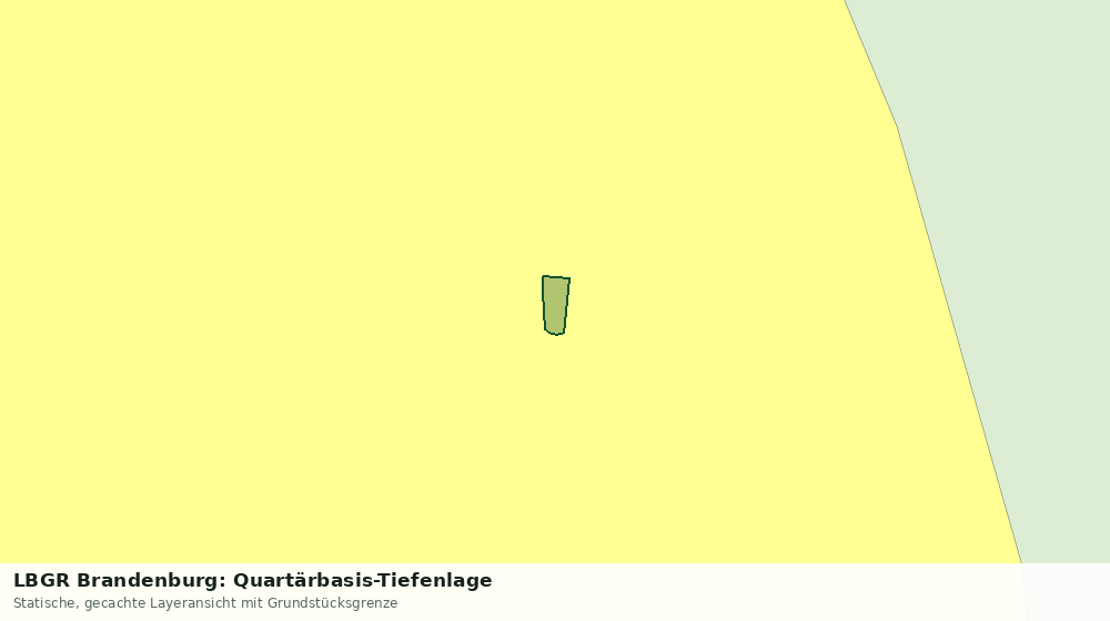 Statische Kartenansicht: LBGR Brandenburg: Quartärbasis-Tiefenlage