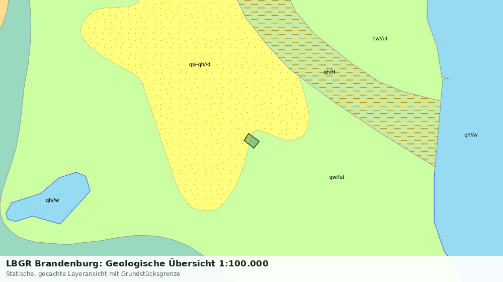 Statische Kartenansicht: LBGR Brandenburg: Geologische Übersicht 1:100.000