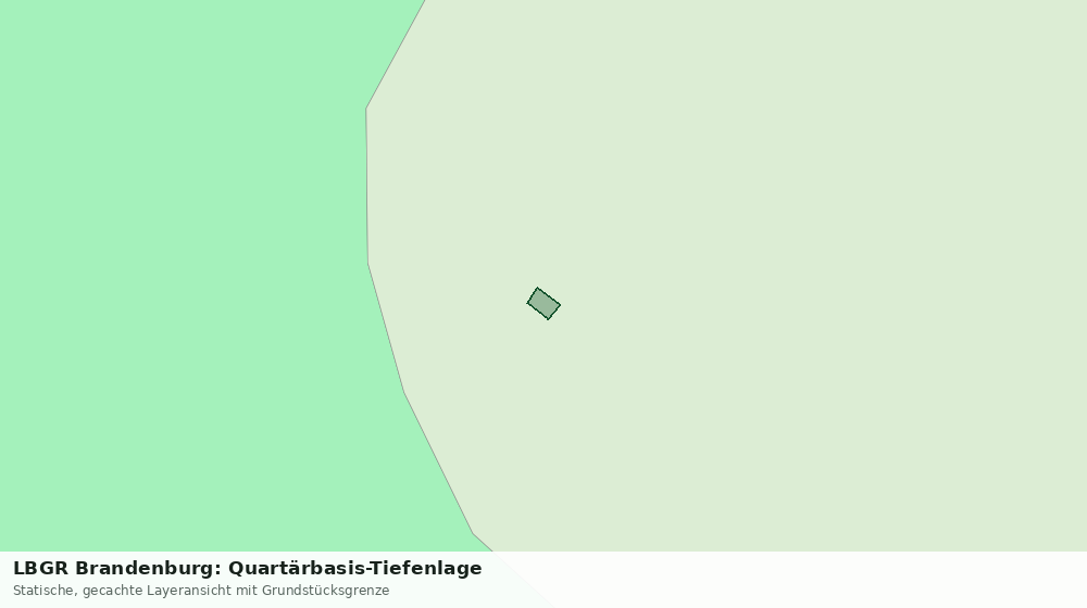 Statische Kartenansicht: LBGR Brandenburg: Quartärbasis-Tiefenlage