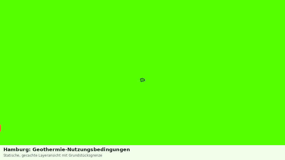 Statische Kartenansicht: Hamburg: Geothermie-Nutzungsbedingungen