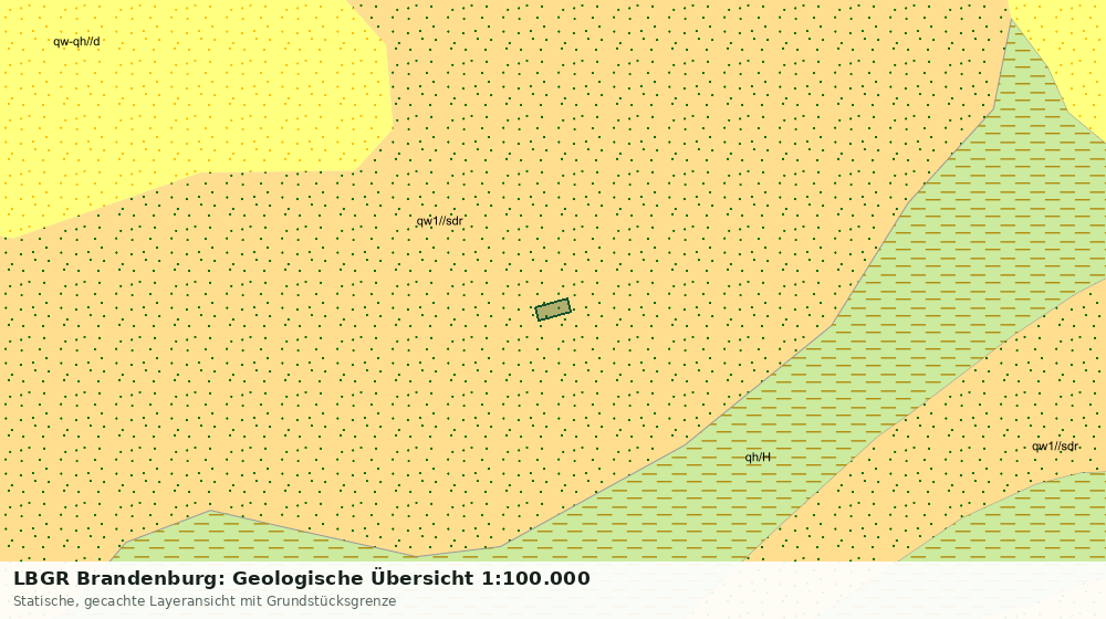 Statische Kartenansicht: LBGR Brandenburg: Geologische Übersicht 1:100.000