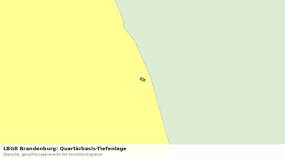 Statische Kartenansicht: LBGR Brandenburg: Quartärbasis-Tiefenlage
