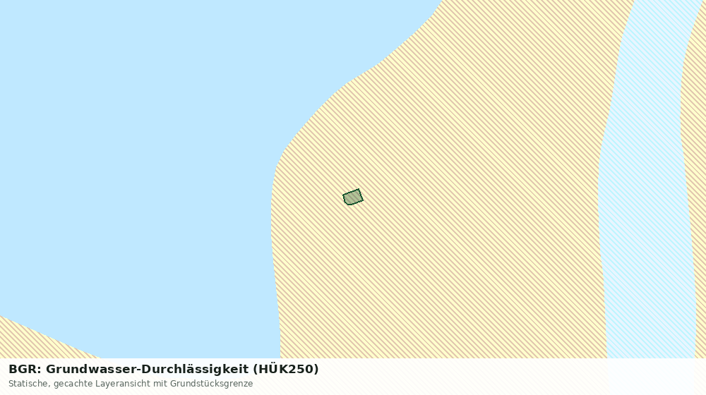 Statische Kartenansicht: BGR: Grundwasser-Durchlässigkeit (HÜK250)