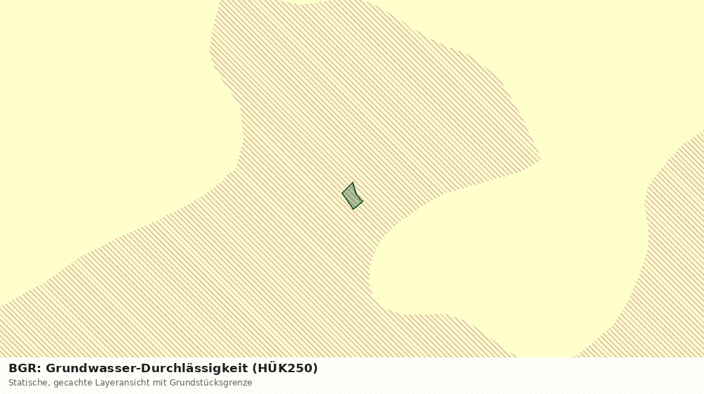 Statische Kartenansicht: BGR: Grundwasser-Durchlässigkeit (HÜK250)