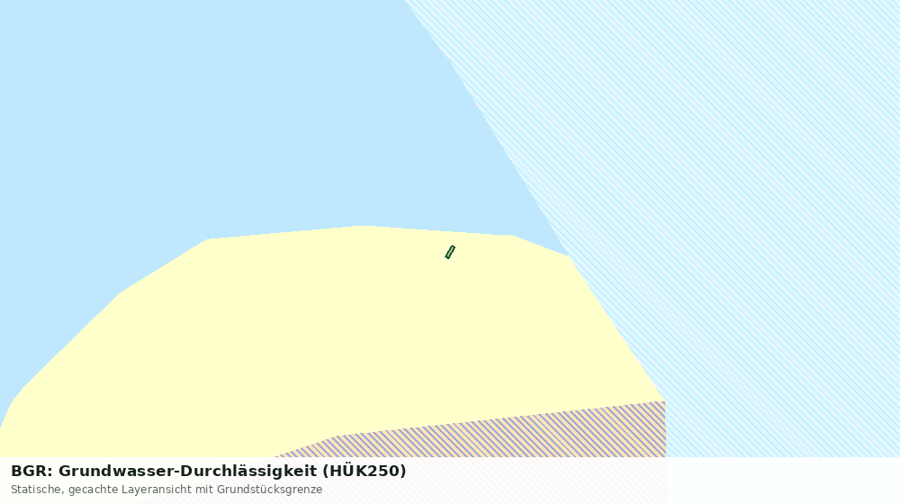 Statische Kartenansicht: BGR: Grundwasser-Durchlässigkeit (HÜK250)