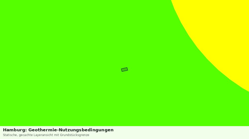 Statische Kartenansicht: Hamburg: Geothermie-Nutzungsbedingungen