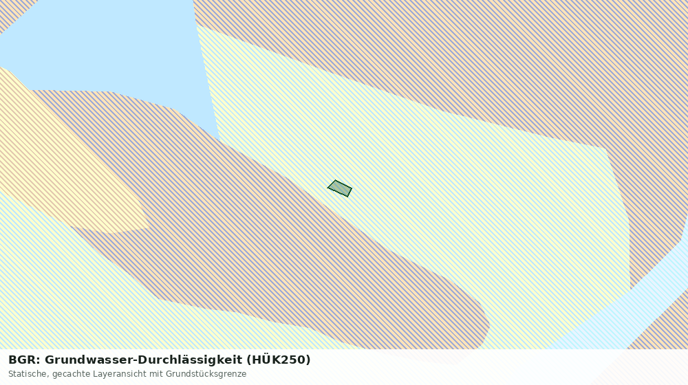 Statische Kartenansicht: BGR: Grundwasser-Durchlässigkeit (HÜK250)