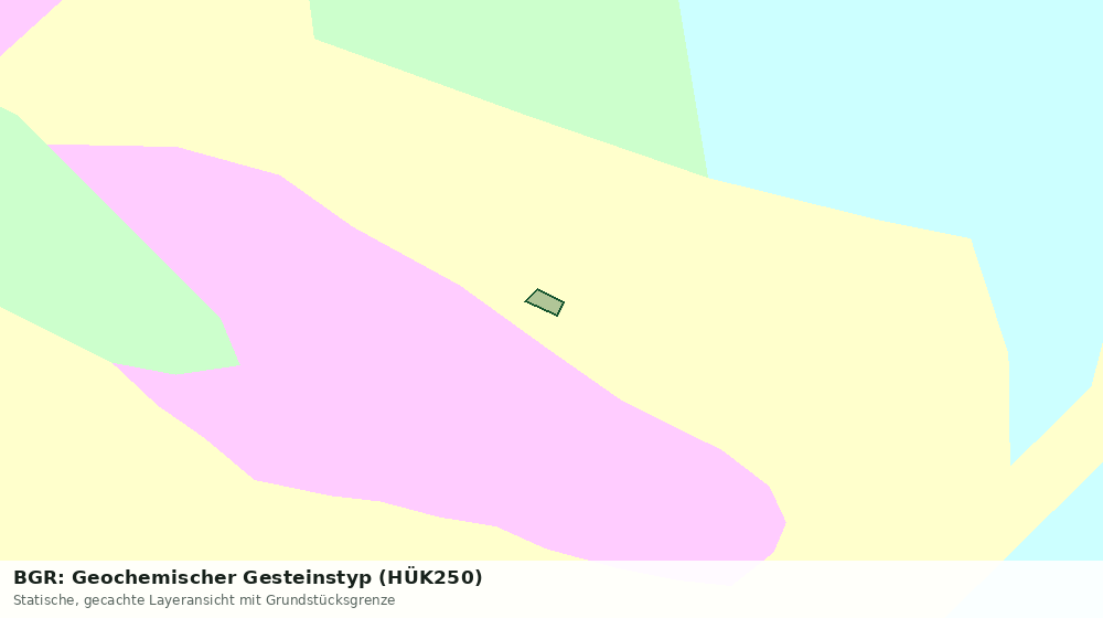 Statische Kartenansicht: BGR: Geochemischer Gesteinstyp (HÜK250)