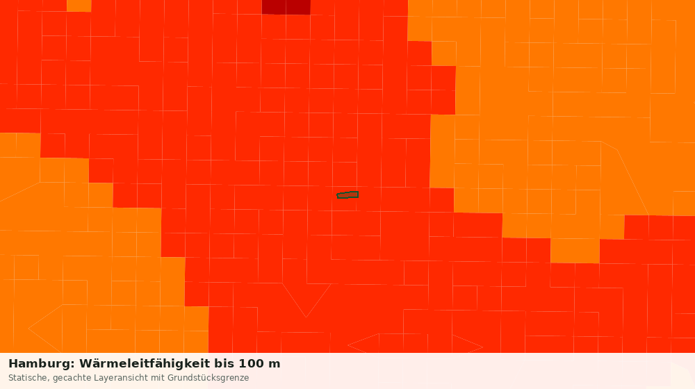 Statische Kartenansicht: Hamburg: Wärmeleitfähigkeit bis 100 m