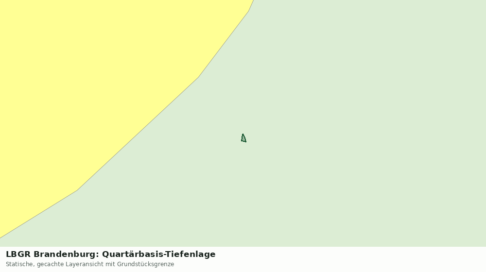 Statische Kartenansicht: LBGR Brandenburg: Quartärbasis-Tiefenlage