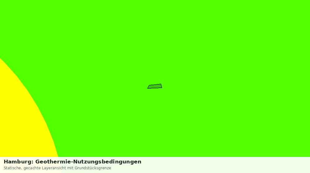 Statische Kartenansicht: Hamburg: Geothermie-Nutzungsbedingungen