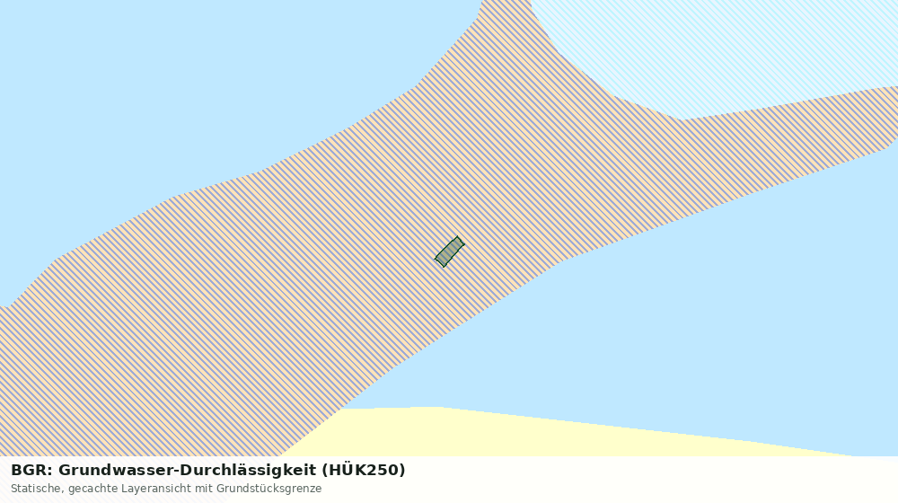 Statische Kartenansicht: BGR: Grundwasser-Durchlässigkeit (HÜK250)