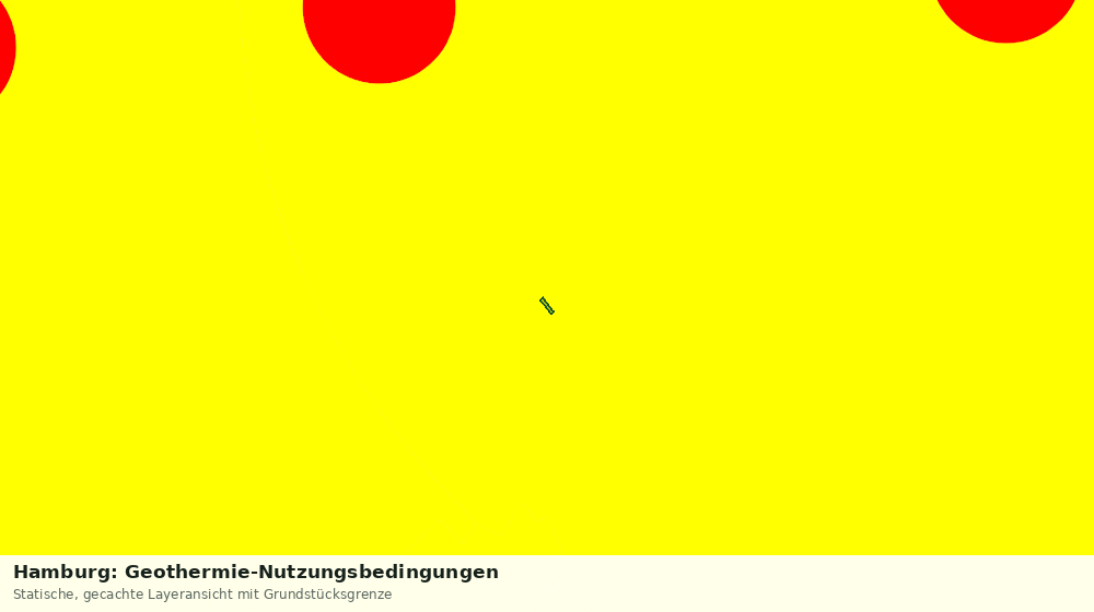 Statische Kartenansicht: Hamburg: Geothermie-Nutzungsbedingungen