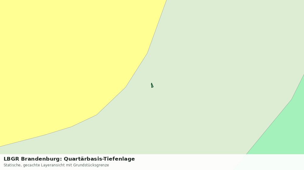 Statische Kartenansicht: LBGR Brandenburg: Quartärbasis-Tiefenlage