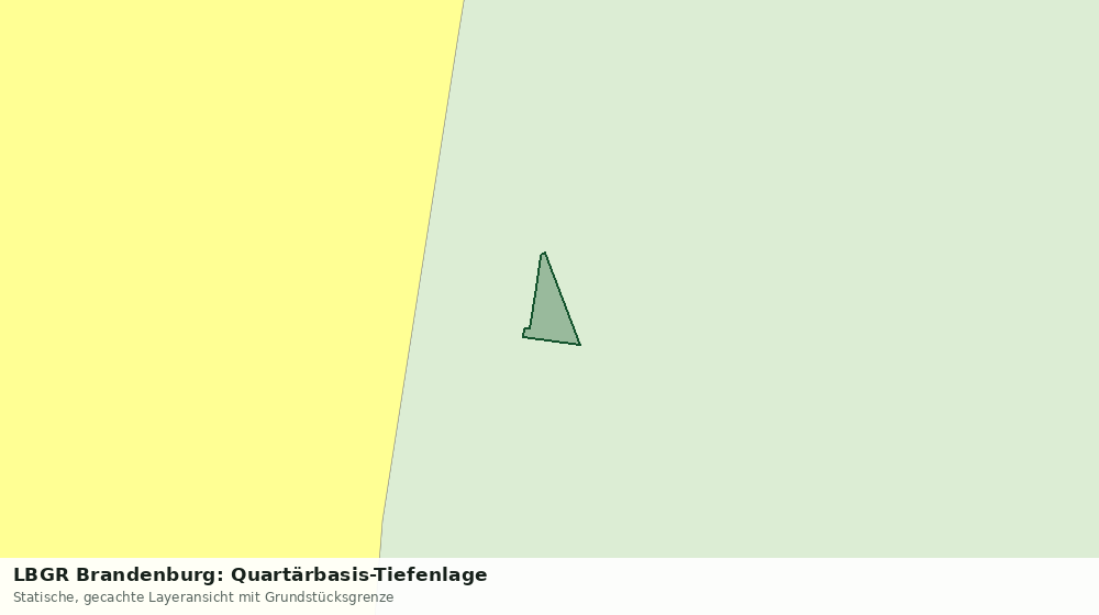 Statische Kartenansicht: LBGR Brandenburg: Quartärbasis-Tiefenlage