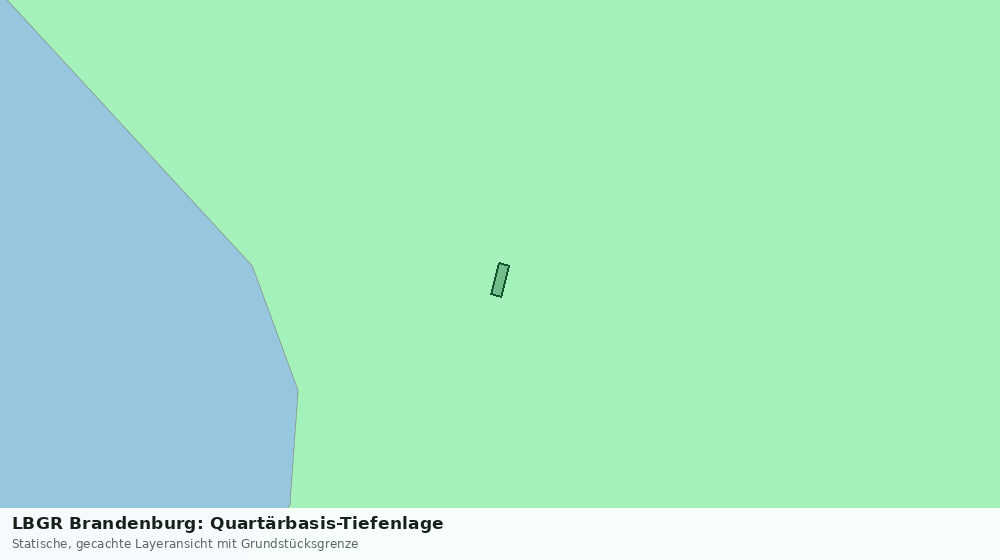 Statische Kartenansicht: LBGR Brandenburg: Quartärbasis-Tiefenlage