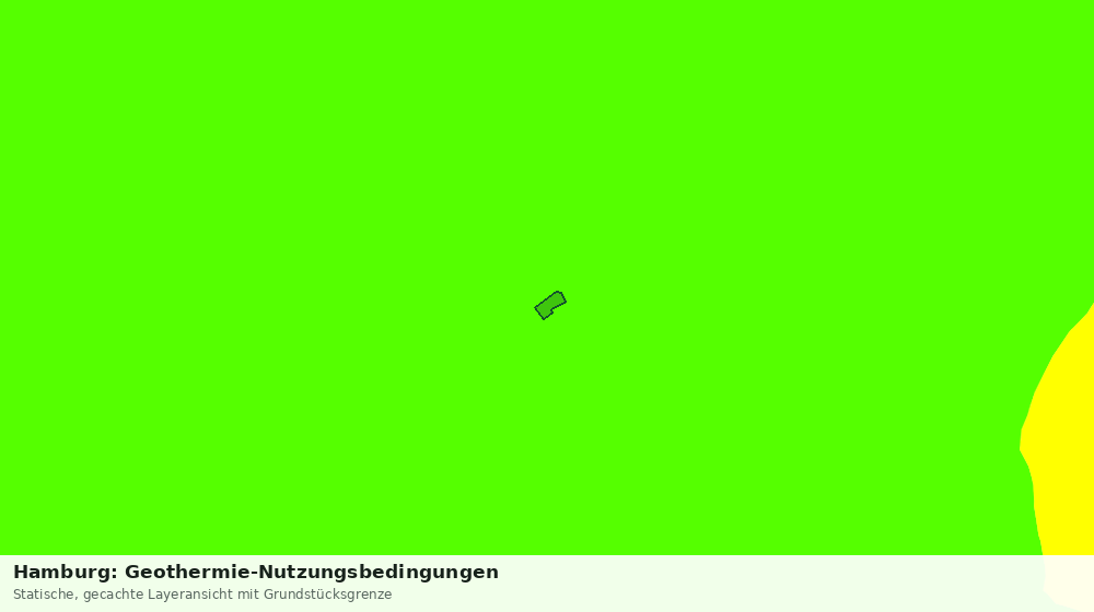 Statische Kartenansicht: Hamburg: Geothermie-Nutzungsbedingungen