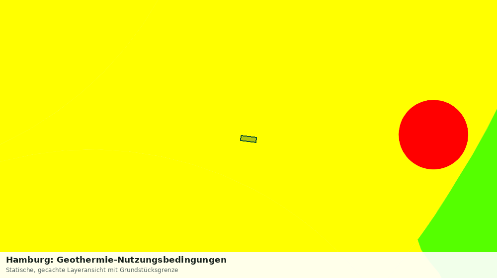 Statische Kartenansicht: Hamburg: Geothermie-Nutzungsbedingungen