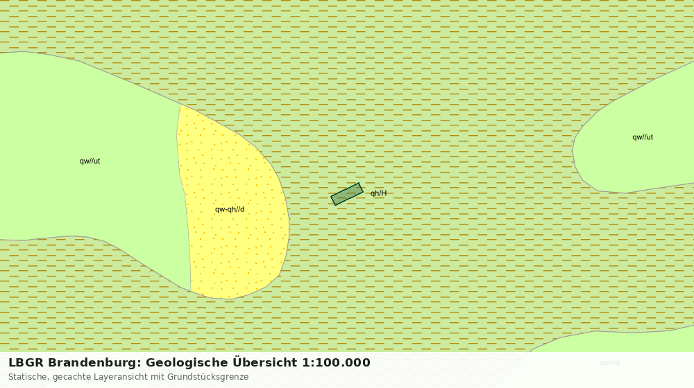 Statische Kartenansicht: LBGR Brandenburg: Geologische Übersicht 1:100.000