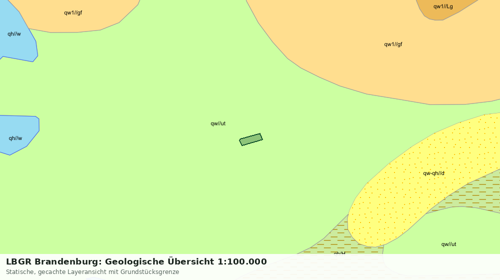 Statische Kartenansicht: LBGR Brandenburg: Geologische Übersicht 1:100.000