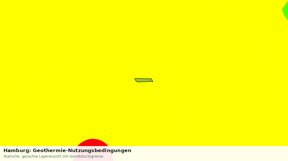 Statische Kartenansicht: Hamburg: Geothermie-Nutzungsbedingungen