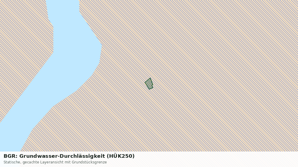 Statische Kartenansicht: BGR: Grundwasser-Durchlässigkeit (HÜK250)
