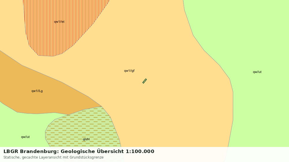 Statische Kartenansicht: LBGR Brandenburg: Geologische Übersicht 1:100.000