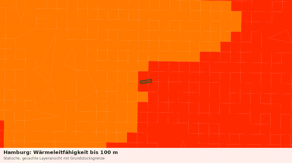 Statische Kartenansicht: Hamburg: Wärmeleitfähigkeit bis 100 m