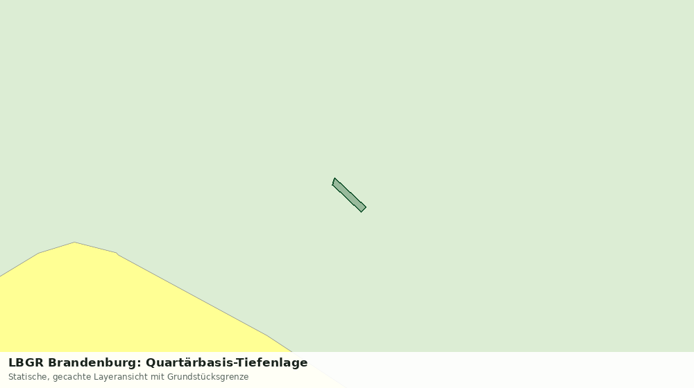 Statische Kartenansicht: LBGR Brandenburg: Quartärbasis-Tiefenlage