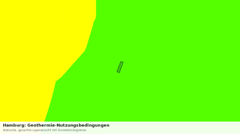 Statische Kartenansicht: Hamburg: Geothermie-Nutzungsbedingungen