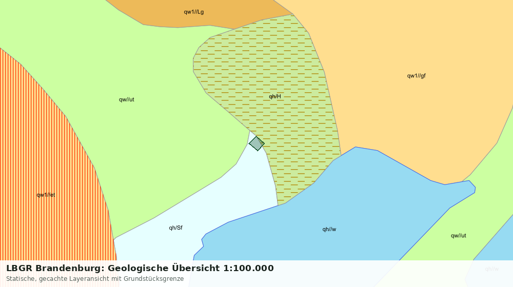 Statische Kartenansicht: LBGR Brandenburg: Geologische Übersicht 1:100.000