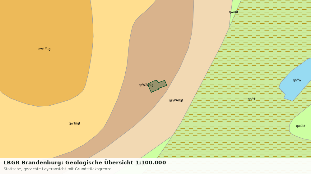 Statische Kartenansicht: LBGR Brandenburg: Geologische Übersicht 1:100.000