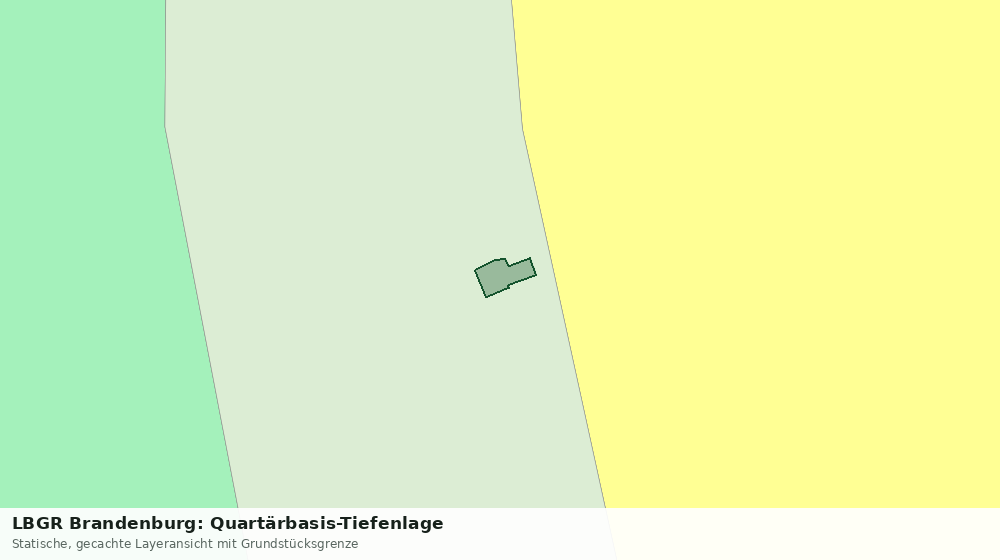 Statische Kartenansicht: LBGR Brandenburg: Quartärbasis-Tiefenlage
