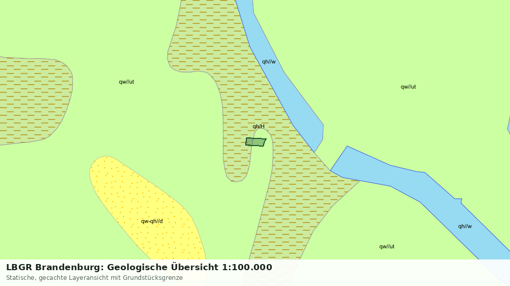 Statische Kartenansicht: LBGR Brandenburg: Geologische Übersicht 1:100.000