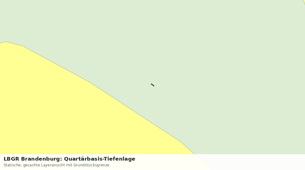 Statische Kartenansicht: LBGR Brandenburg: Quartärbasis-Tiefenlage