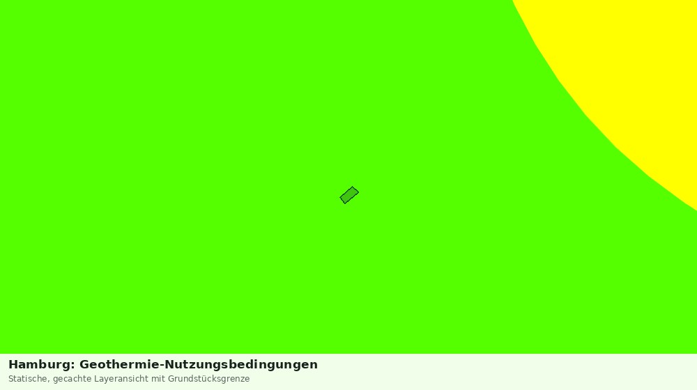 Statische Kartenansicht: Hamburg: Geothermie-Nutzungsbedingungen