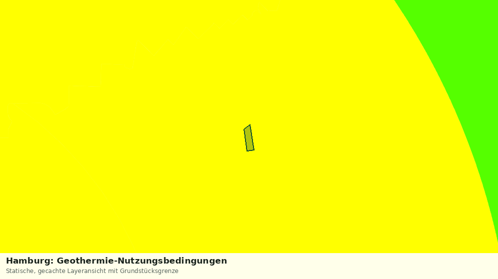 Statische Kartenansicht: Hamburg: Geothermie-Nutzungsbedingungen