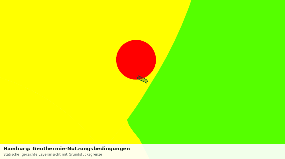 Statische Kartenansicht: Hamburg: Geothermie-Nutzungsbedingungen