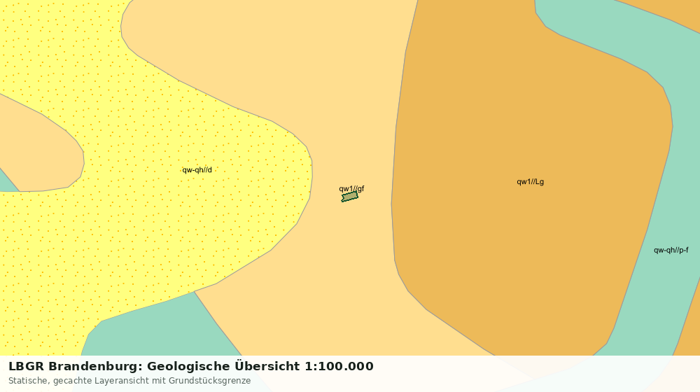 Statische Kartenansicht: LBGR Brandenburg: Geologische Übersicht 1:100.000