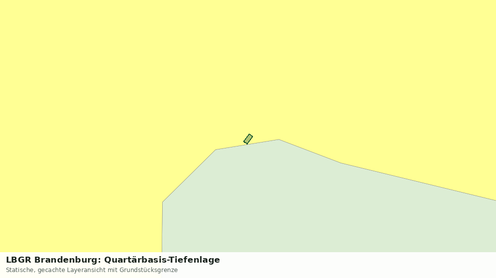 Statische Kartenansicht: LBGR Brandenburg: Quartärbasis-Tiefenlage
