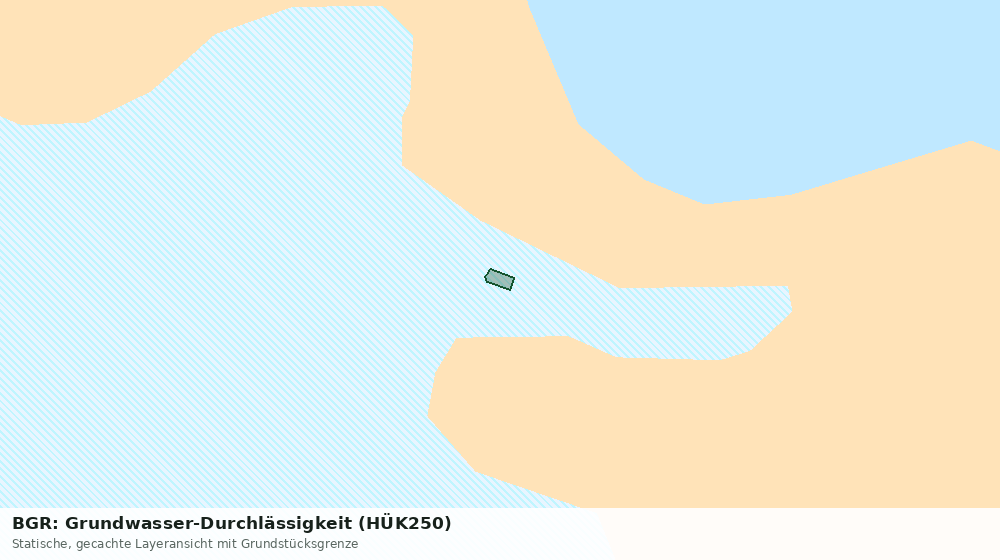 Statische Kartenansicht: BGR: Grundwasser-Durchlässigkeit (HÜK250)