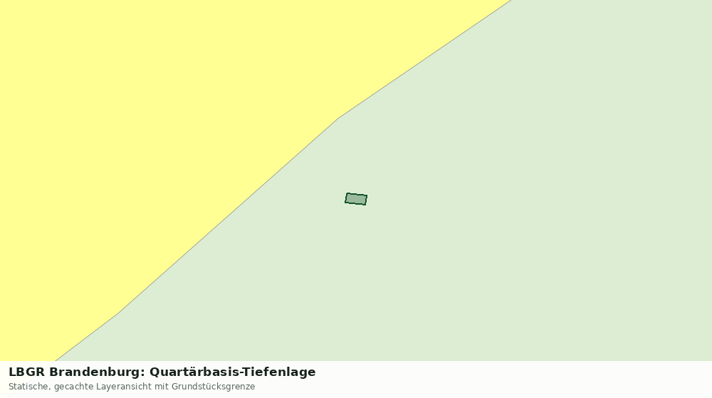 Statische Kartenansicht: LBGR Brandenburg: Quartärbasis-Tiefenlage