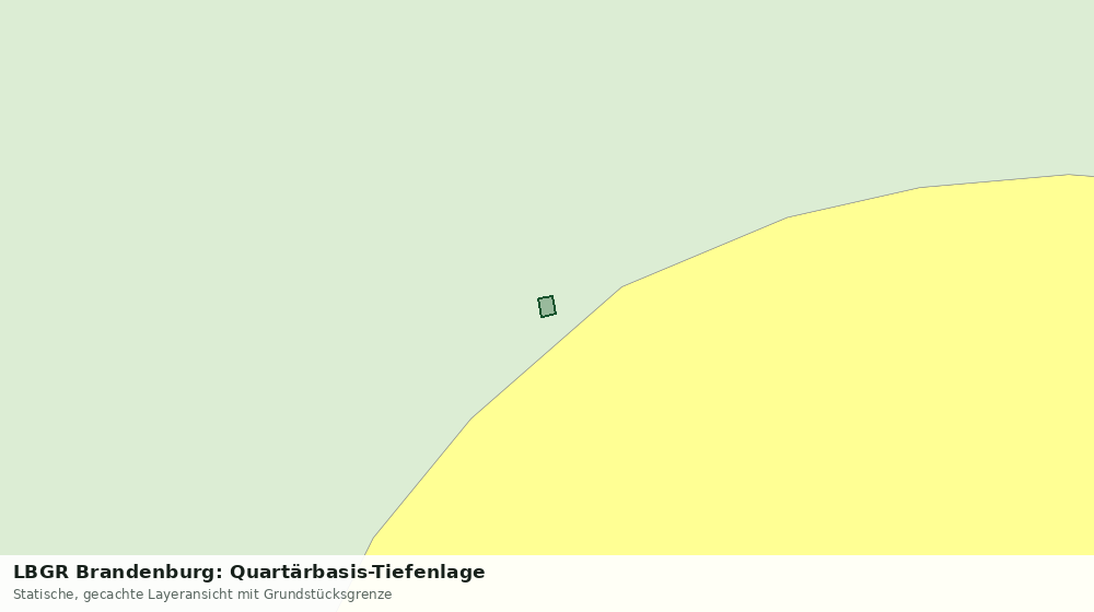 Statische Kartenansicht: LBGR Brandenburg: Quartärbasis-Tiefenlage