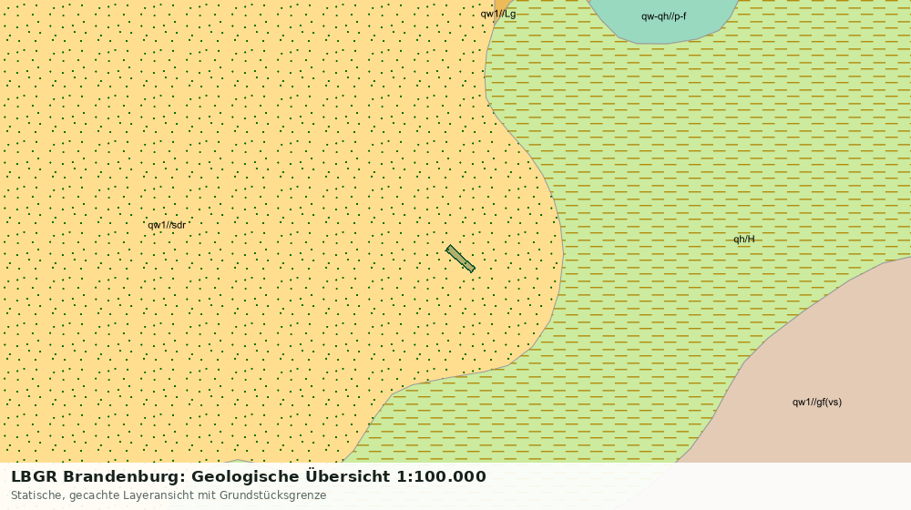 Statische Kartenansicht: LBGR Brandenburg: Geologische Übersicht 1:100.000