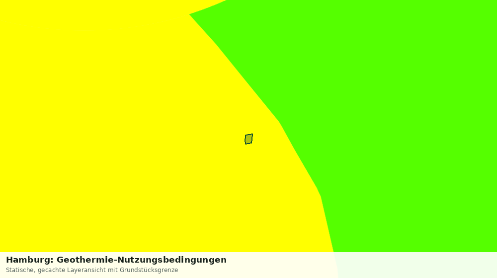 Statische Kartenansicht: Hamburg: Geothermie-Nutzungsbedingungen
