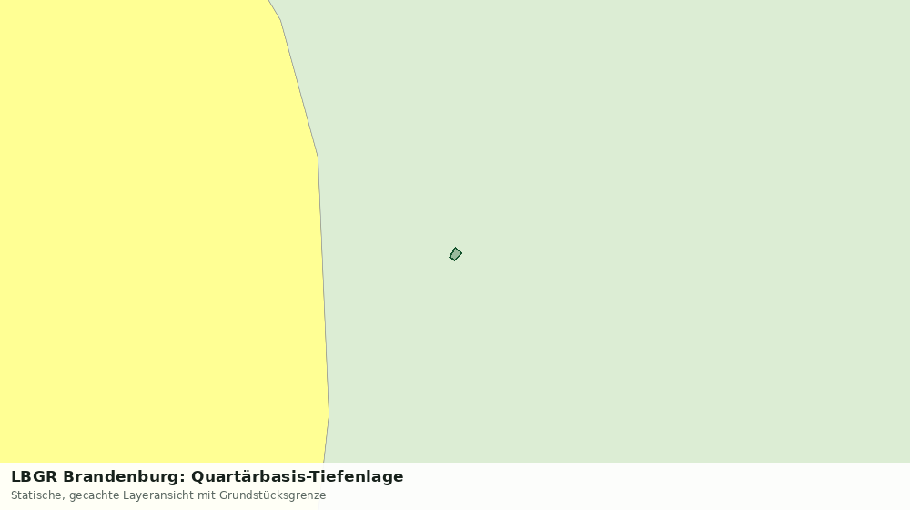 Statische Kartenansicht: LBGR Brandenburg: Quartärbasis-Tiefenlage