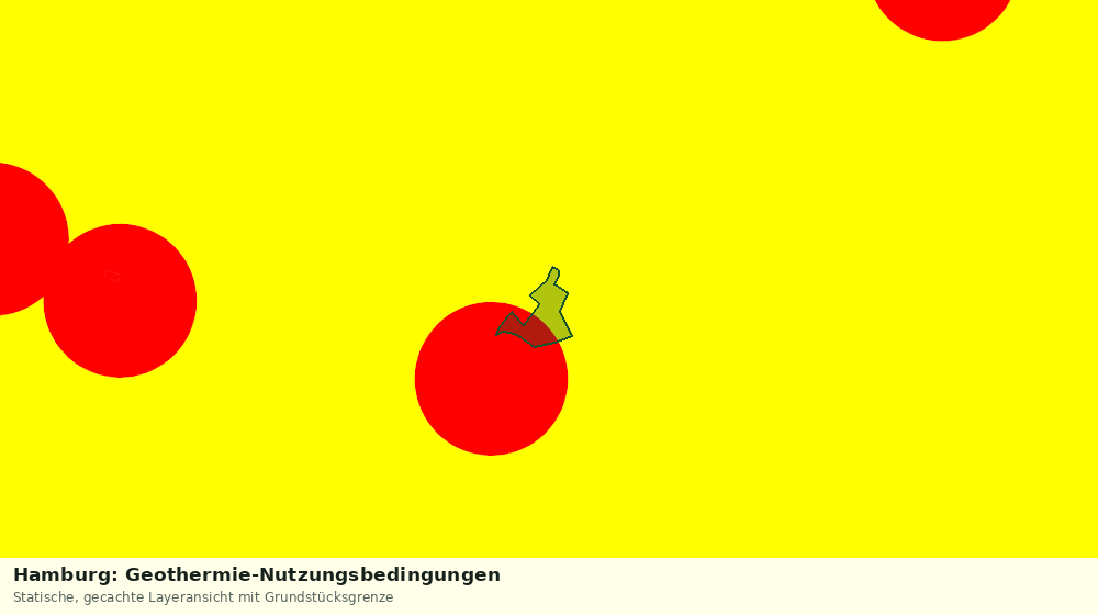 Statische Kartenansicht: Hamburg: Geothermie-Nutzungsbedingungen